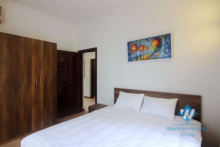 White house with courtyard for rent in Tay Ho district  